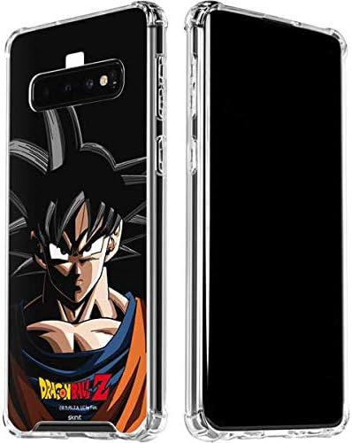 Skinit Funda transparente compatible con Samsung Galaxy S10, diseño de retrato de Dragon Ball Z Goku con licencia oficial