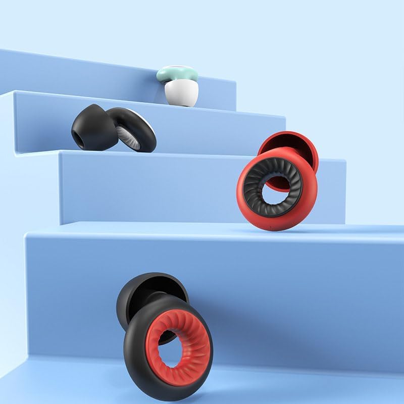 Tapones de silicona reutilizables para reducción de ruido, súper suaves, silenciosos y ayuda a la sensibilidad al ruido, 8 puntas para los oídos en