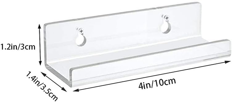 Soporte de acrílico transparente para registro montado en la pared para álbum de vinilo, estante de almacenamiento para decoración del hogar