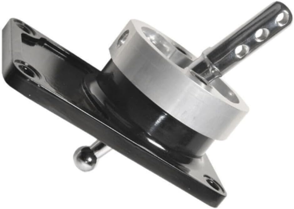 Compatible con T-5 T-45 Tranny Quick Short Throw Shifter GL GLS GT LX SVT (negro, aluminio)