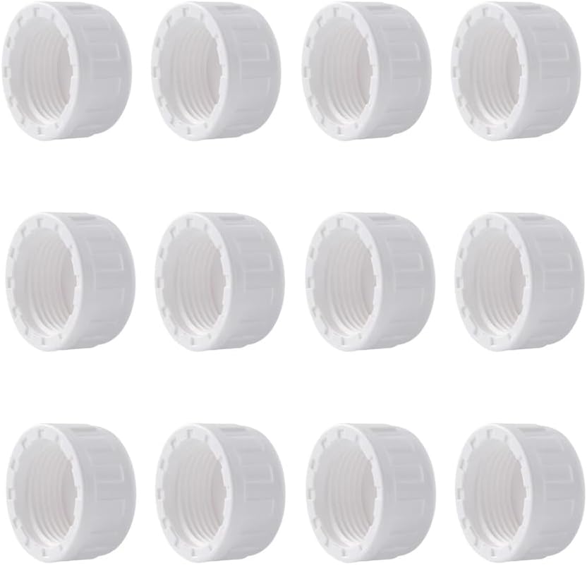 Tapón de rosca hembra de extremo de accesorios de tubería de PVC para rosca BSPT de 12 pulgada..