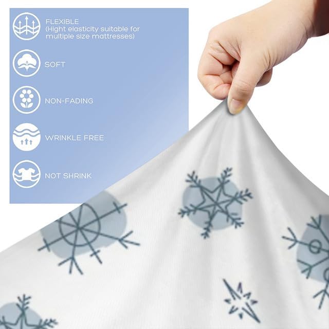 Duvet Cover Set Full Size Christmas Theme Merry ChristmasChristmas TreeBells Pattern Holiday Season Luxury Reversible Bedding Set Comforter Cover(1