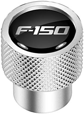 Para Ford F-150 en negro sobre cromo plateado aluminio válvula de neumático tapas de vástago