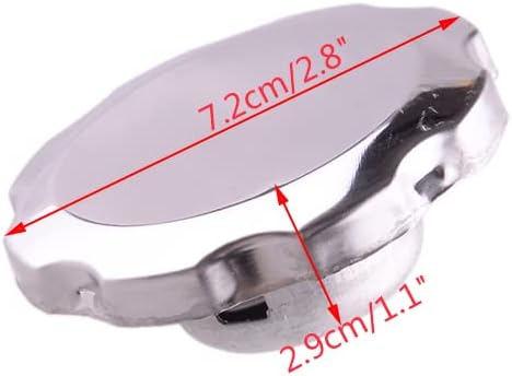 beler Tapa de depósito de gasolina plateada para Coleman CT200U Trail 200 CT200U-EX