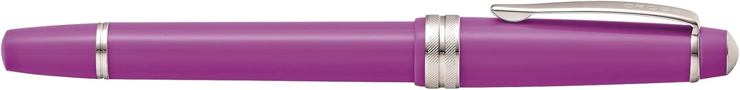 Bailey – Bolígrafo de punta redonda de resina color morado pulido
