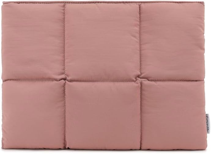 Canvaslife Funda acolchada para laptop de 15 pulgadas y 15.4 pulgadas, funda acolchada para laptop para mujer, funda de almohada compatible con