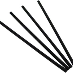 MarketPro – Pajita gigante sin envolver color negro, 7.75 pulgadas de longitud total  5000estuche MarketPro – Pajita gigante sin envolver color negro, 7.75 pulgadas de longitud total  5000estuche