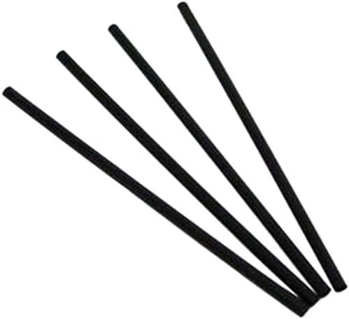 MarketPro – Pajita gigante sin envolver color negro, 7.75 pulgadas de longitud total  5000estuche