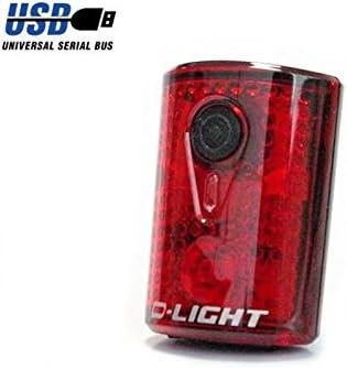 Juego de luces LED recargables USB para bicicletas, delanterotrasero