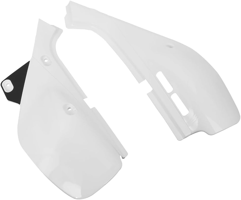 HIYOYO Juego de cubiertas de carenado para paneles laterales izquierdo y derecho compatible con Honda XR650L (blanco Shasta) 1993-1999  Compatible