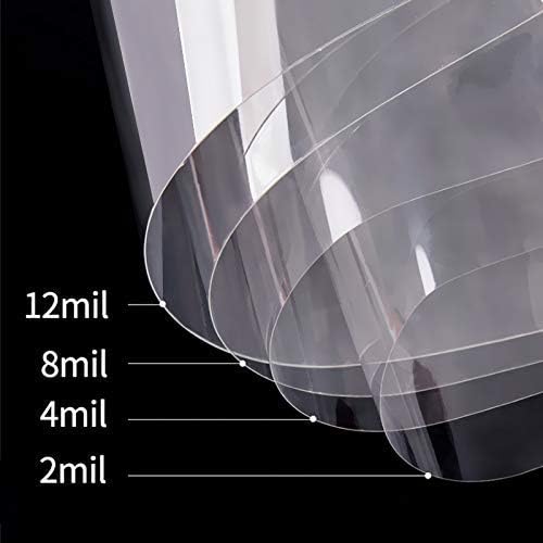 Clear Window Security Film Adhesive Anti Shatter Safety Window Glass Protection Sticker Heat Control Anti UV for Home and Office 2Mil, 60inch x