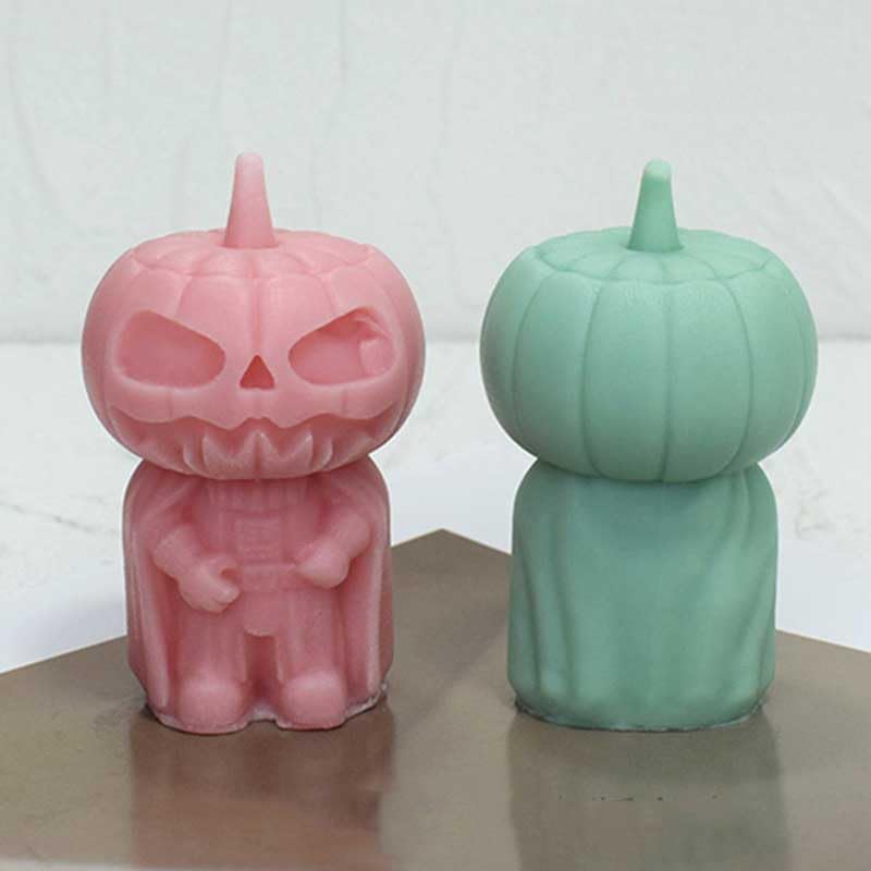 Moldes de silicona con forma de calabaza para hacer velas, resina, velas de aromaterapia, jabón de cera hecho a mano, decoración del hogar,