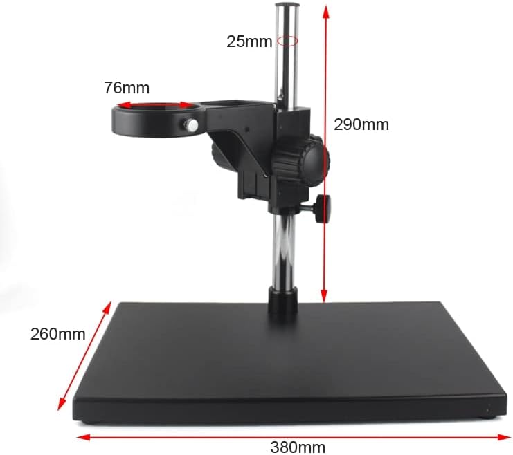 Accesorios para microscopio de laboratorio, soporte universal para mesa de microscopio, soporte de enfoque de 2.992in de diámetro para brazo de