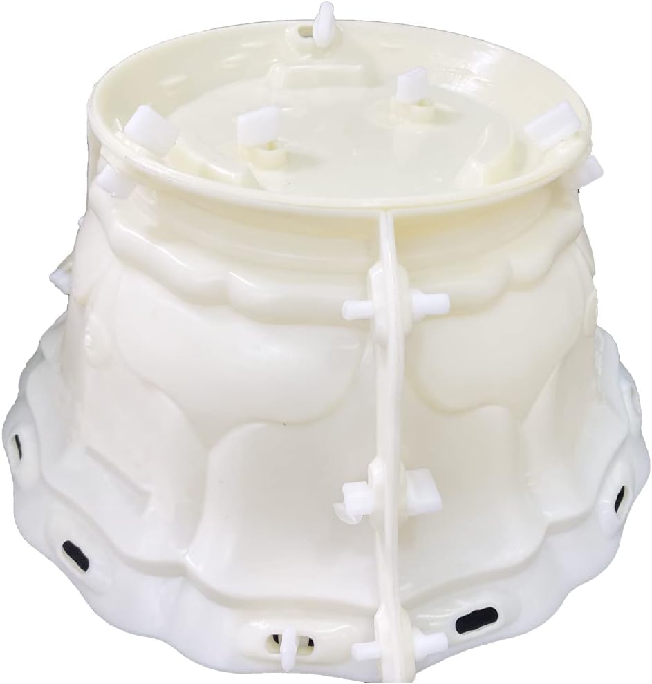 Molde para maceta, molde de hormigón grande para hacer macetas, molde de concreto de 16.2 x 16.2 x 7.9 pulgadas, molde de maceta para decoración de