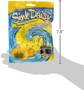 Compac Sink Daisy – Colador de fregadero de cocina perfumado infunde y refresca tu fregadero, accesorios imprescindibles para fregadero de cocina,