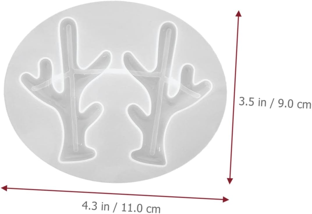 COHEALI 6 pcs Antler Mold jewlery Making Supplies Stencils for Crafts Jeweled Headband molde de para resina elk Antler Deer Horn Silicone molds
