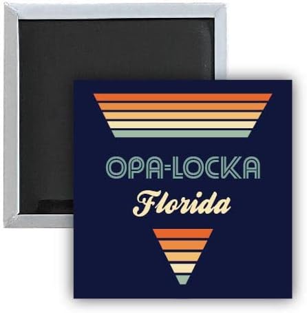 Opa-Locka Florida – Imán para nevera (2.5 x 2.5 pulgadas), diseño retro