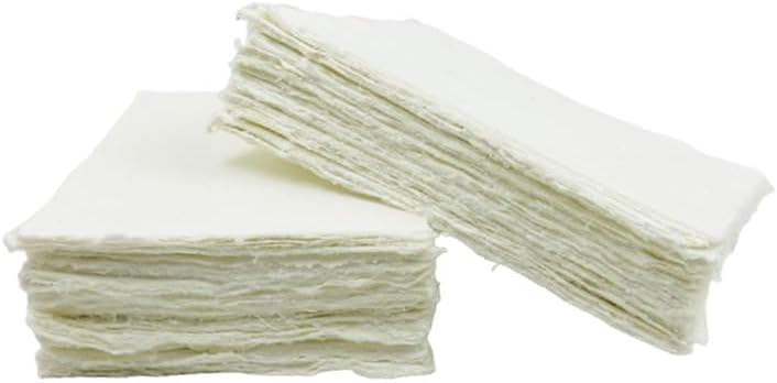Deckle Papers Deckled Edge – Tarjetas de papel hechas a mano, tarjetas de acompañante, tarjetas de visita, tarjetas de visita, 150 gsm de grosor, 2