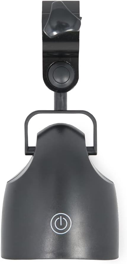 Megamaster Luz LED acoplable para parrilla, mango ajustable, gran accesorio para parrilla de campamento, accesorio de cocina al aire libre, negro,