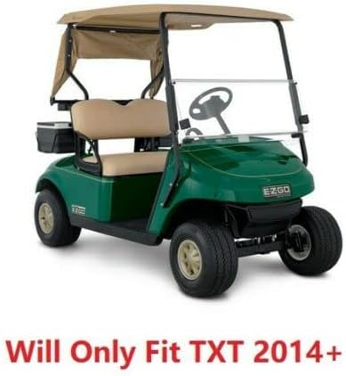 Huskey – 4 fundas de asiento delantero y trasero para carrito de golf EZGO Freedom TXT 2014+, Valor Custom con costuras de diamante blanco y negro