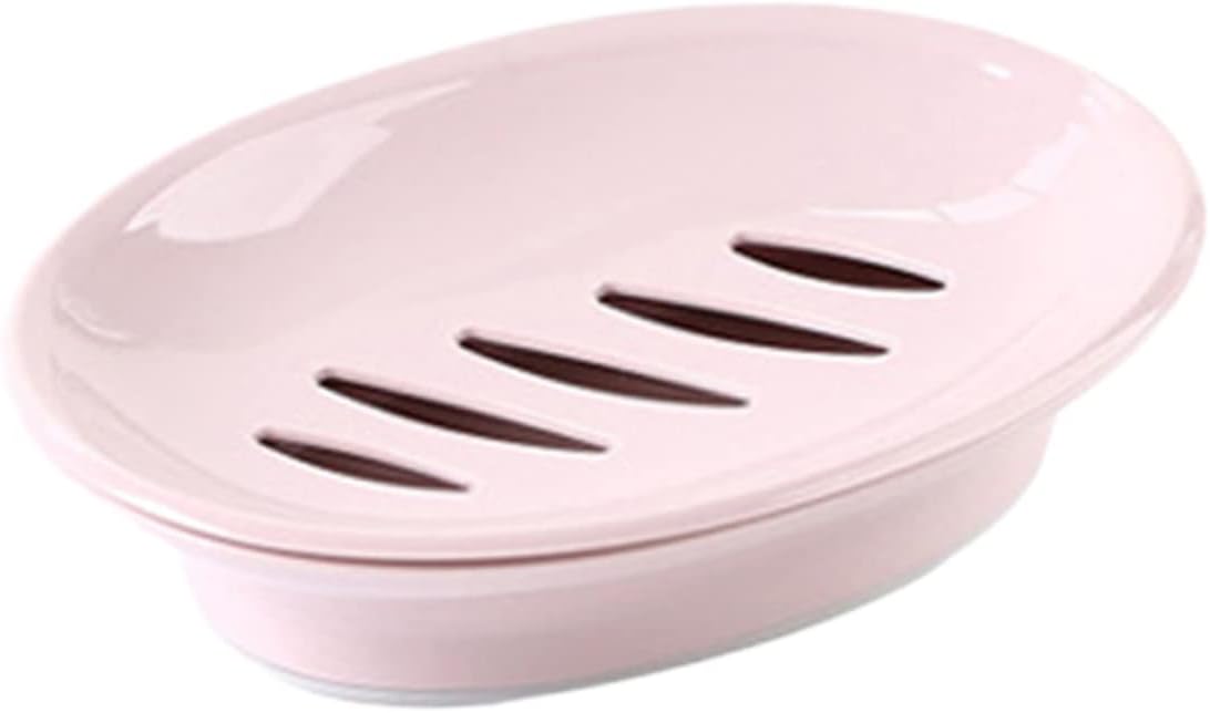 Zerodeko Caja de viaje de jabón redondo Jabonera redonda Jabonera en forma de corazón Jabonera Escurridor Titular Caja de jabón Jabonera Jabonera