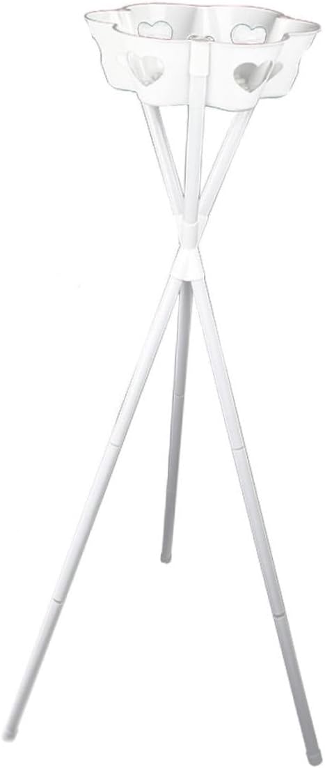 SEWACC Soporte de columna de jarrón de metal, 1 unidad, estante de flores de plástico, mesa de comedor blanca, soporte para maceta de flores