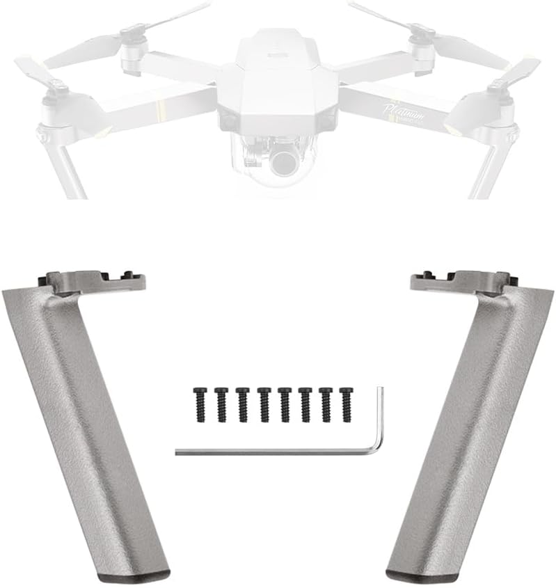 CAPART Piezas de repuesto para patas de aterrizaje compatibles con DJI Mavic Pro Platinum Accesorios Piernas de repuesto (Mavic Pro Platinum Patas