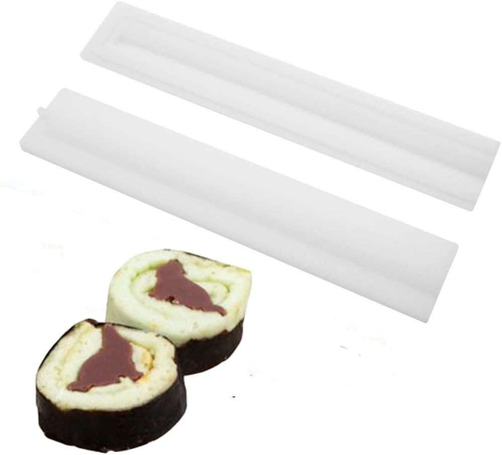 Lobo Silicona Hecho a Mano Jabón Vela Aromaterapia Yeso Molde DIY Hornear Columnar Mousse Cake Core Mold Chocolate Fondant Tool