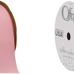 Offray 63088 Cinta de grogrén de 1.5 pulgadas de ancho, 1-12 pulgadas x 12 pies, rosa (paquete de 2) Offray 63088 Cinta de grogrén de 1.5 pulgadas de ancho, 1-12 pulgadas x 12 pies, rosa (paquete de 2)