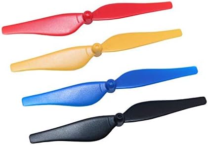 SOLKIN Drone Accessories 4 pcs Propeller Prop Blade Spare Parts for DJI Tello Drone Accessories (Color  Red)