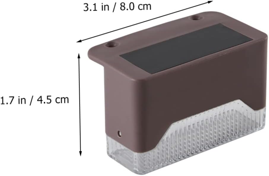 Uonlytech 12 juegos de luces de barandilla de luz exterior de luces solares para exteriores, luces solares decorativas para exteriores, luces