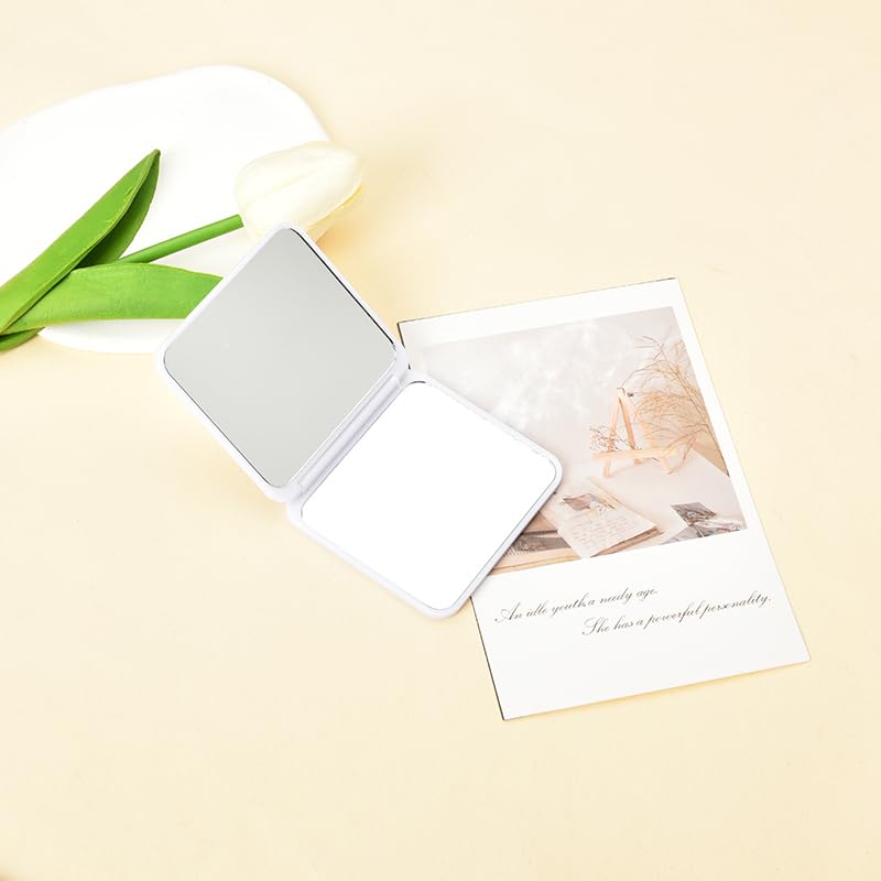 YangQian Espejo compacto para mujeres y niñas, espejo de bolsillo para mujeres, espejos de maquillaje con aumento para mujeres y niñas, espejo