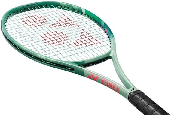 Yonex Percept 97H – Raqueta de tenis verde oliva con cuerda de raqueta Syn Gut en tu elección de color, flexible con precisión y tacto