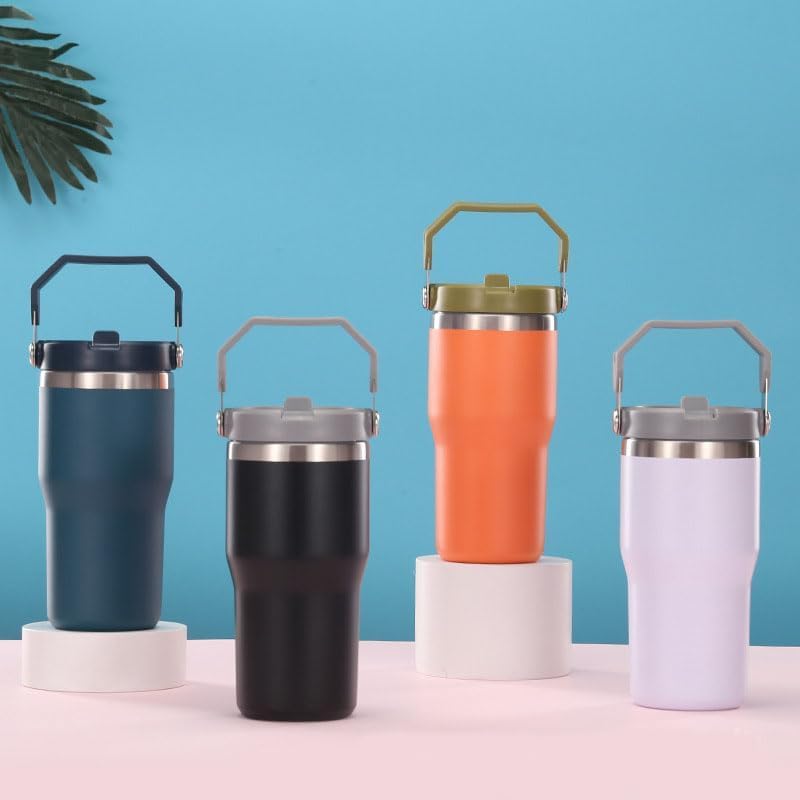 NETRIWOW Tapa de vaso de repuesto para vaso Stanley IceFlow de 20 y 30 onzas (verde militar)