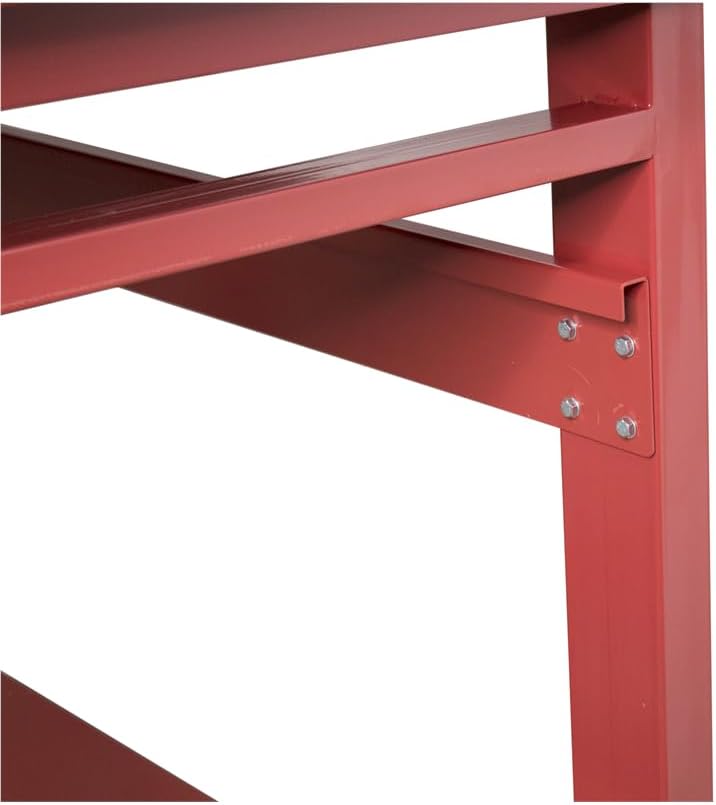 K Tool International 75111 Mesa de trabajo resistente de 60 x 34 pulgadas para garajes, talleres de reparación y bricolaje, 1200 libras, 31 pulgadas