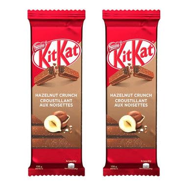 NESTLÉ Kitkat – Barra de oblea crujiente de avellana, 4.2 onzas, paquete de 2 unidades Importado de Canadá