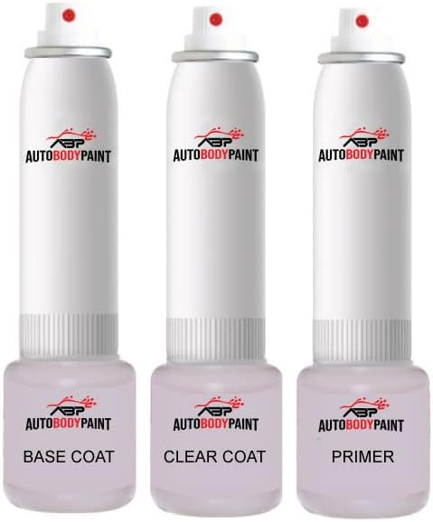 ABP Capa base + capa transparente + pintura de imprimación compatible con BMW Cooper S Pepper White 850