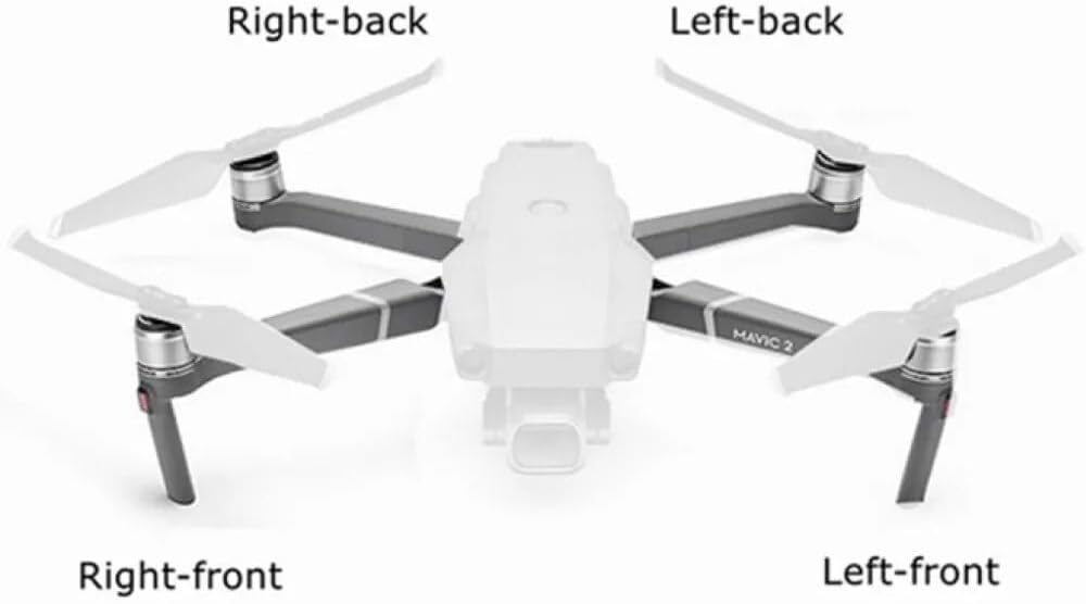 XNasu for D-JI Mavic 2 Enterprise Motor Arms FrontRear LeftRight Arm Drone Spare Part for Replacement (Color  Front Left)