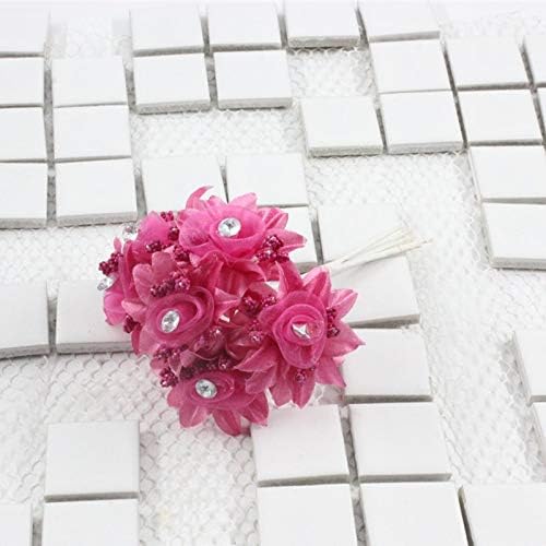 EdricShop 6 PecasPecas hechas a mano Da Flor Artificial Flor Artificial Buque DE Flores Decoracao Do Casamento Coroa DIY Oficio Presente Recort –