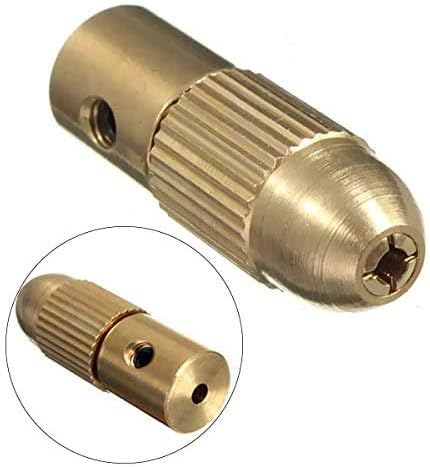 Mesee Juego de 3 portabrocas de latón de 0.020-0.118 in Juego de brocas eléctricas pequeñas, adaptador de portabrocas giratorias para herramientas