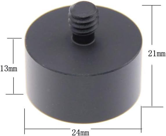 CAMVATE Adaptador de soporte de micrófono 14″ macho a 58″ hembra para soporte de micrófono – 1313