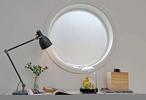 Película precortada esmerilada para ventana, círculo de privacidad, autoestático, 26 pulgadas de diámetro