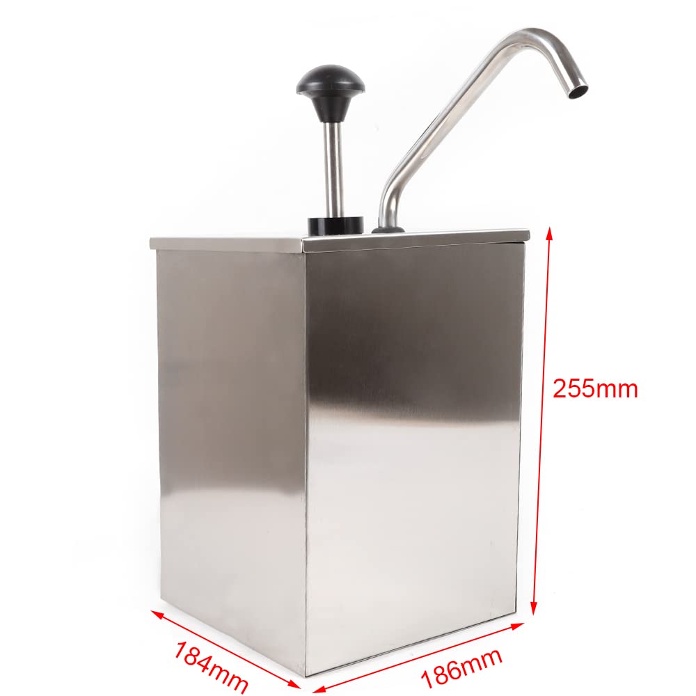 Bomba dispensadora de salsas, dispensador de alimentos de una sola cabeza, dispensador de condimentos de acero inoxidable para salsas, salsa de