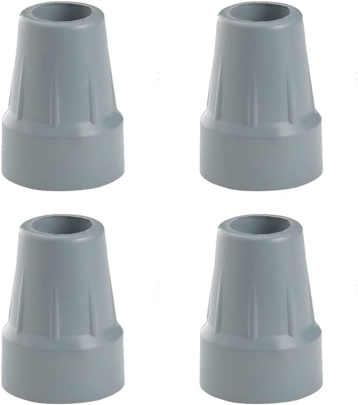 Puntas de muleta, gris, 78 pulgadas (4)