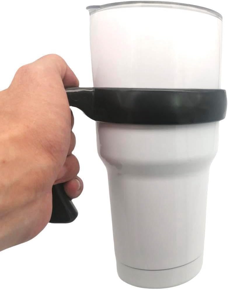 Mango para vaso de 30 onzas, antideslizante para taza de viaje con agarre para vasos aislados al vacío, adecuado para vasos Yeti Rambler, Trail,