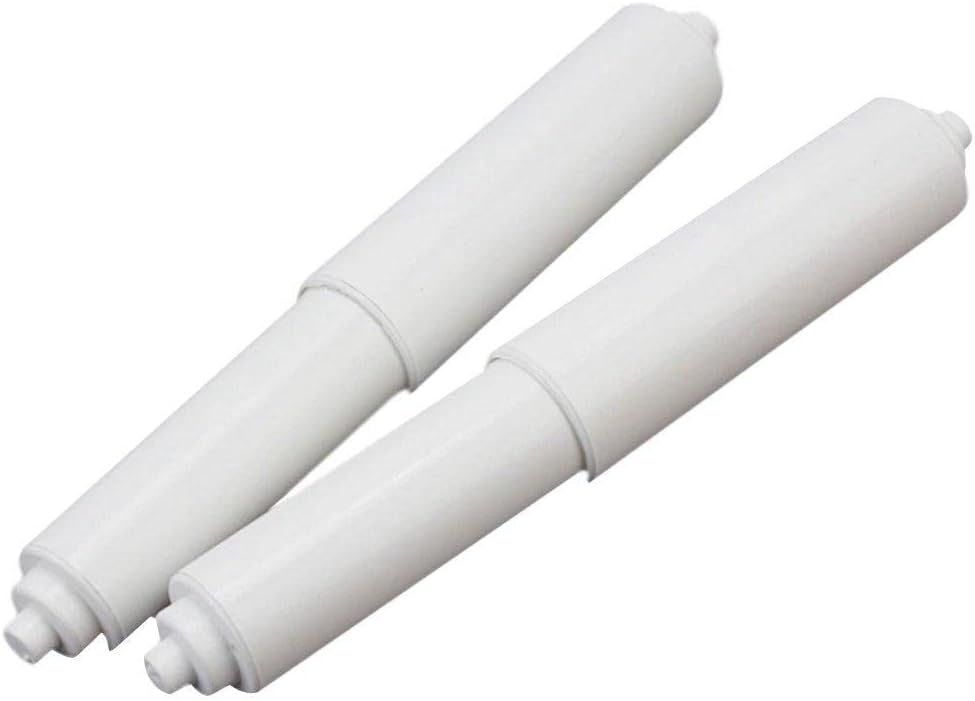 Caja de pañuelos ajustable, rollo de papel de repuesto para baño, varillas de papel higiénico de plástico, soporte de papel de resorte, rodillo de