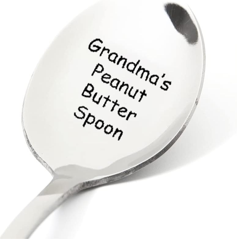 Regalo para la abuela que lo tiene todo, cuchara de mantequilla de maní de la abuela grabada, regalos divertidos para amantes de la mantequilla de
