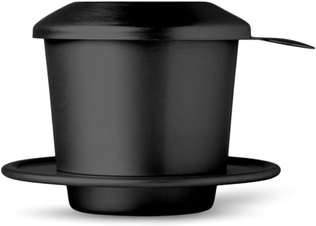 Juego de filtros de café vietnamita de alta calidad, color negro, pequeño filtro Phin para café molido, cafetera portátil para camping, filtro de