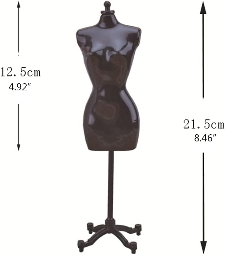 Dressup – Soporte para modelo de maniquí, se adapta a vestido femenino, pantalla de camiseta de cuerpo hueco, modelo de maniquí de muñeca,