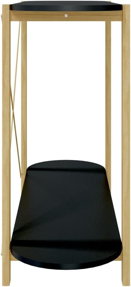 Mesa consola moderna con estante de almacenamiento, mesa auxiliar para sofá, mesa de entrada para sala de estar, pasillo, entrada, 43.3 x 15 x 29.5